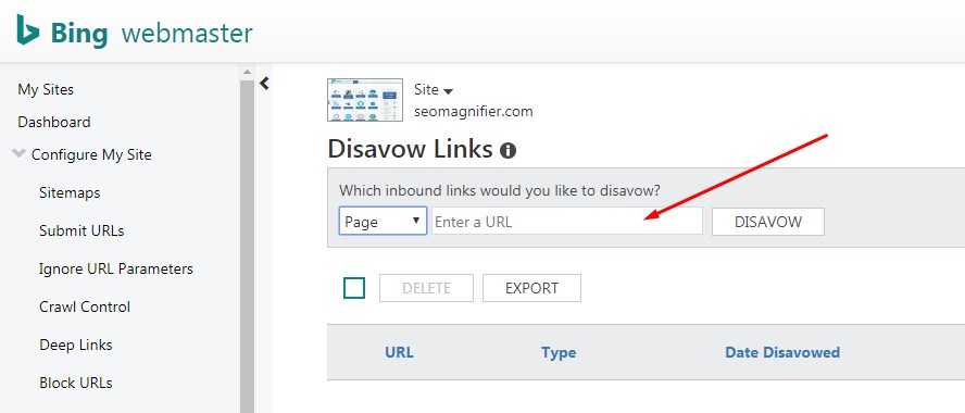 How to Disavow spam backlinks on Yahoo and Bing?