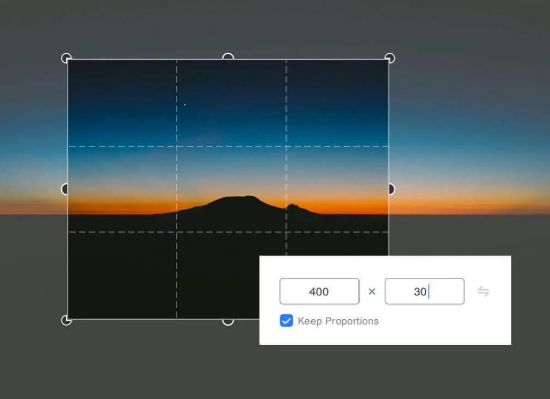 Crop out any unwanted parts of your images Effortlessly